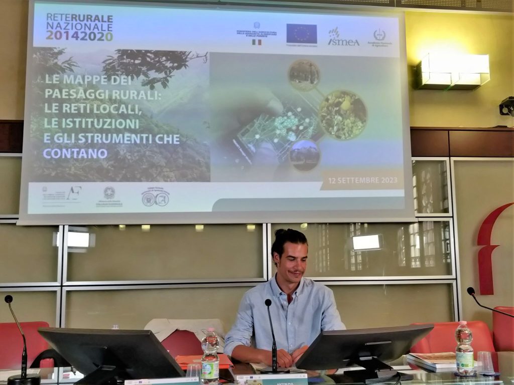 Trip Designer Anton at the presentation of the initial pilot in Bologna, September 2023.